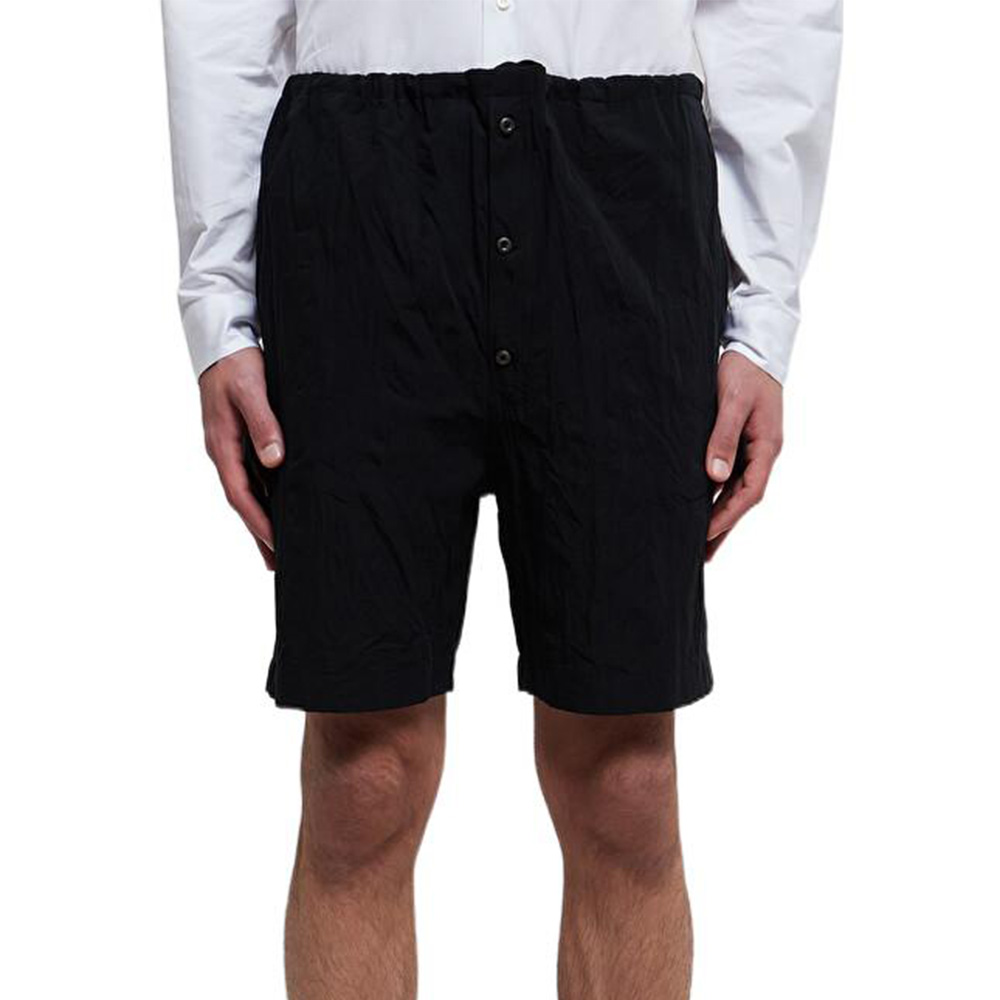 PRADA SS22 Elastic Waist Black Shorts  Casual Wear SPH173K2G-F0002