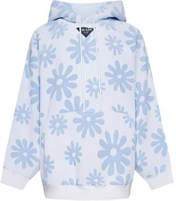 Prada SS22 蓝色提花毛巾布连帽衫 秋季款 UJL09A10E4-F0013 Buy Prada SS22 蓝色提花毛巾布连帽衫 秋季款 UJL09A10E4-F0013