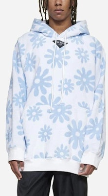 Prada SS22 蓝色提花毛巾布连帽衫 秋季款 UJL09A10E4-F0013 Purchase Prada SS22 蓝色提花毛巾布连帽衫 秋季款 UJL09A10E4-F0013