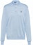 Order Prada SS22 Baju Polo Lengan Panjang Rajut Biru Koleksi Musim Luruh UMB284S2211Z4Q-F0012