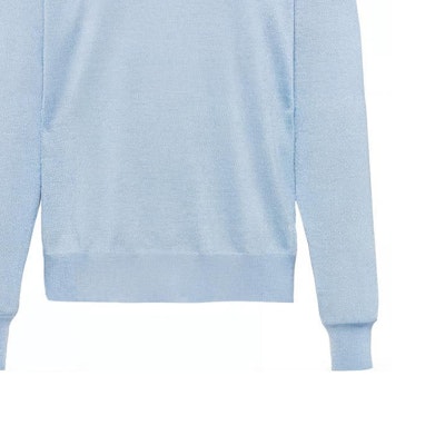 Prada SS22 Baju Polo Lengan Panjang Rajut Biru Koleksi Musim Luruh UMB284S2211Z4Q-F0012 Purchase Prada SS22 Baju Polo Lengan Panjang Rajut Biru Koleksi Musim Luruh UMB284S2211Z4Q-F0012