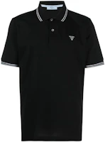 Order PRADA SS22 刺繡標誌黑色Polo衫。 UJN765-1ZMI-F0002-S-212