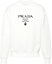 Order 普拉达 SS22 白色标志印花长袖圆领卫衣 UJL207-1Z54-F0009-S-221