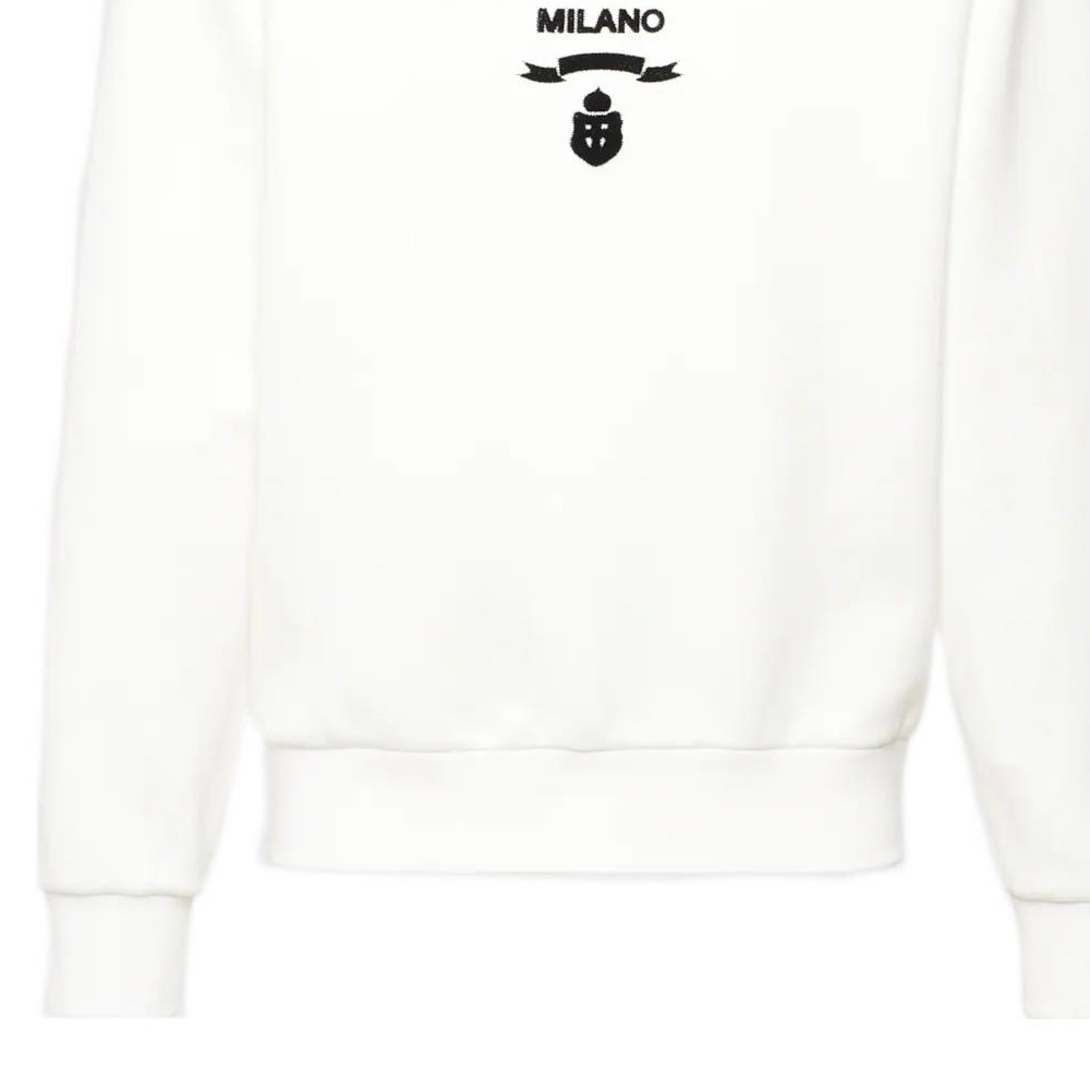 Sizing 普拉达 SS22 白色标志印花长袖圆领卫衣 UJL207-1Z54-F0009-S-221