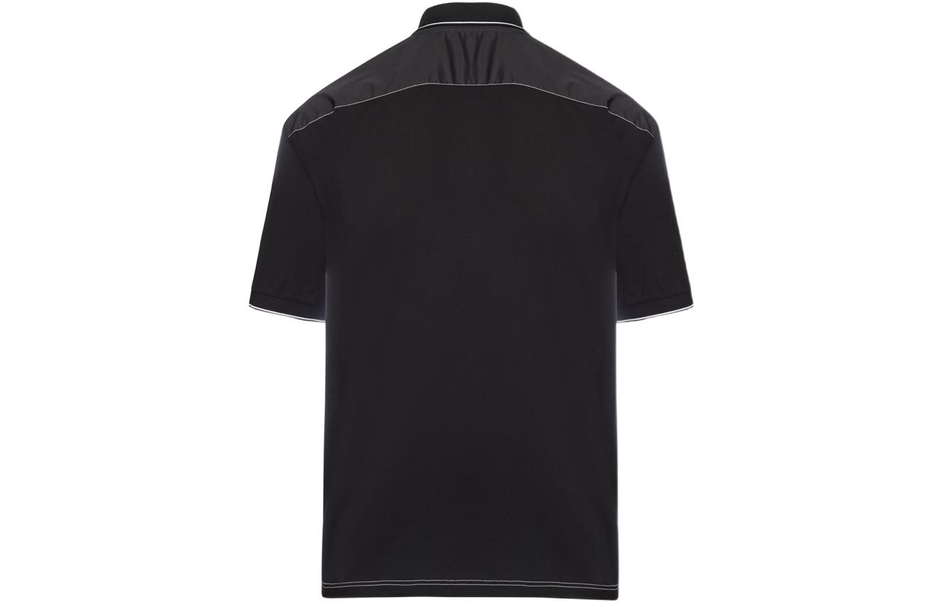 Lookbook 普拉达 SS22 标志短袖黑色 Polo 衫 UJN789-1YR5-F0002-S-221