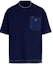 Buy PRADA SS22 Kaos Oversized Saku Biru Navy Fashion. UJN790-10D3-F0021-S-221