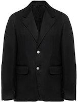 PRADA SS22 Single-Breasted Blazer Black UGM187-10VM-F0002-S-221 PRADA SS22 Single-Breasted Blazer Black UGM187-10VM-F0002-S-221
