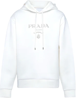 Prada SS22 Hoodie Warna Polos dengan Tali Serut - Putih UJL34A-11B3-F0J36-S-222 Buy Prada SS22 Hoodie Warna Polos dengan Tali Serut - Putih UJL34A-11B3-F0J36-S-222