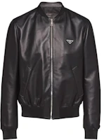 Prada SS22 Solid Color Logo Zip Bomber Jacket Black UPW427-1WDV-F0002 Prada SS22 Solid Color Logo Zip Bomber Jacket Black UPW427-1WDV-F0002