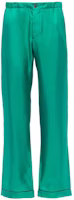 PRADA SS22 Solid Letter Logo Straight-Leg Relaxed Pants Jade Green Men. SPH206-1QWC-F077U-S-221 PRADA SS22 Solid Letter Logo Straight-Leg Relaxed Pants Jade Green Men. SPH206-1QWC-F077U-S-221