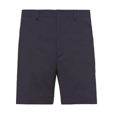 PRADA SS22 Solid Straight-Fit Shorts Blue UP0146-Z21-F0V41-S-211