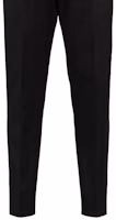 Sizing プラダ SS23 ブラックカジュアルパンツ リアロゴパッチ付き UP0223-1CMO-F0002-S-231