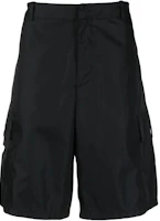 PRADA SS23 Black Casual Shorts with Triangle Logo. SPH244-1WQ8-F0002-S-231 PRADA SS23 Black Casual Shorts with Triangle Logo. SPH244-1WQ8-F0002-S-231