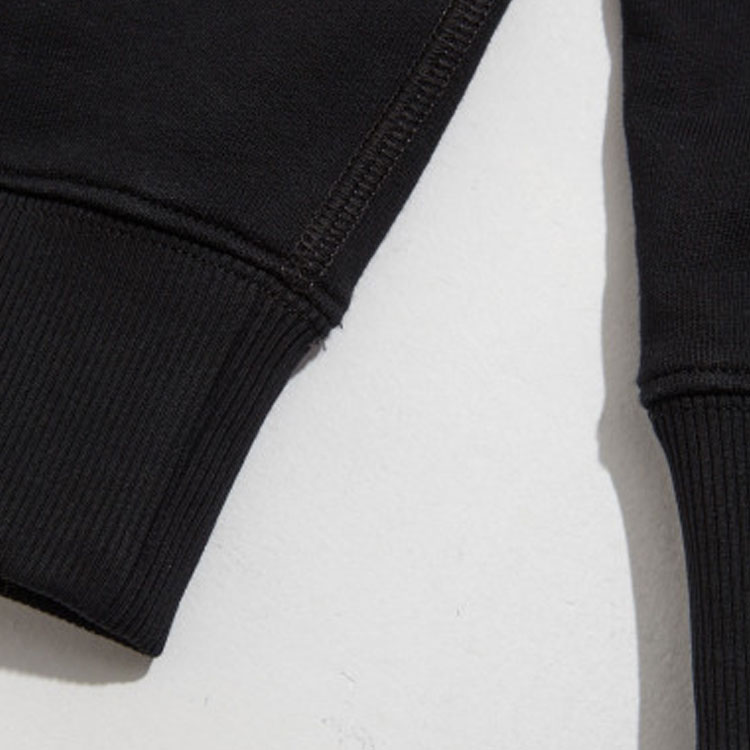 Shop 普拉达 SS23 黑色标志圆领卫衣 UJL26A-11LN-F0002-S-232