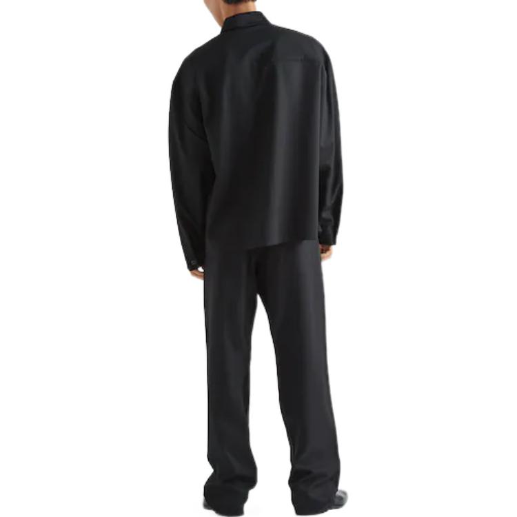 Purchase 프라다 SS23 블랙 로고 삼각 지퍼 긴팔 선스크린 셔츠 SC655-11A6-F0002-S-231