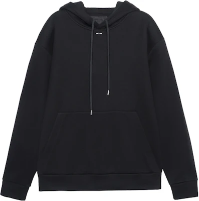 プラダ SS23 ブラック プルオーバーフーディー 大きなポケットデザイン付き. UJL84A-11OQ-F0002-S-231 Order プラダ SS23 ブラック プルオーバーフーディー 大きなポケットデザイン付き. UJL84A-11OQ-F0002-S-231
