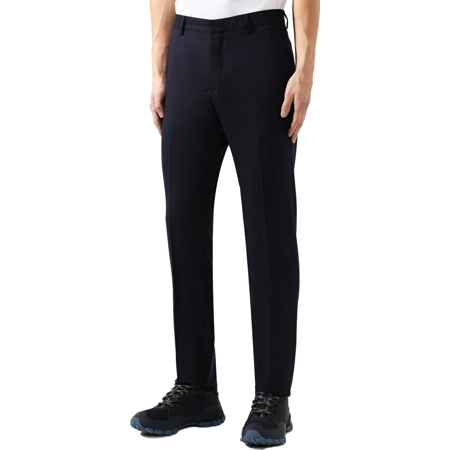 Purchase PRADA SS23  Black Slim-Fit Straight Casual Pants UPA841-1D16-F0002
