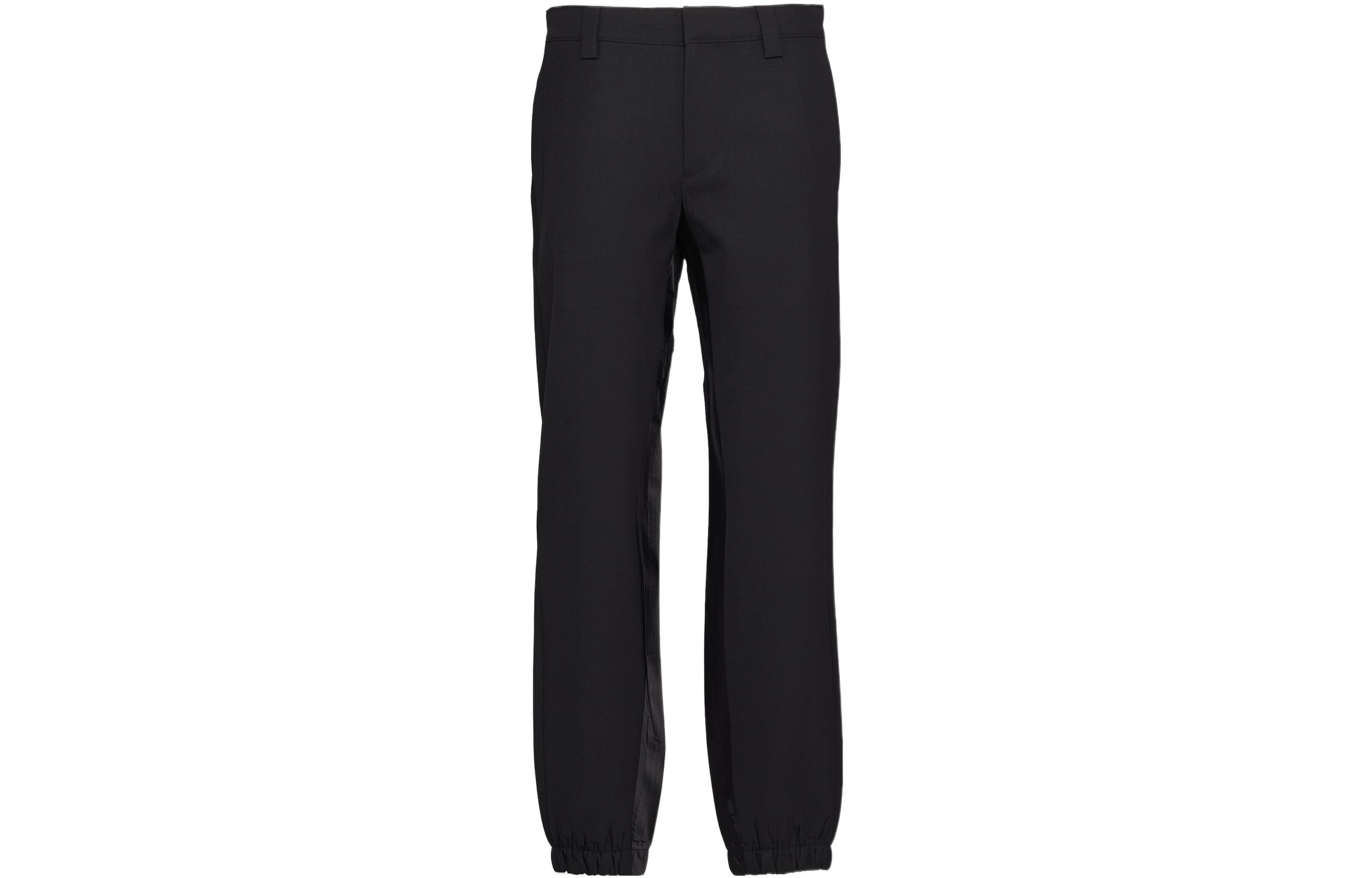 PRADA SS23  Black Solid Color Casual Jogger Pants SPH256-11A6-F0002-S-231