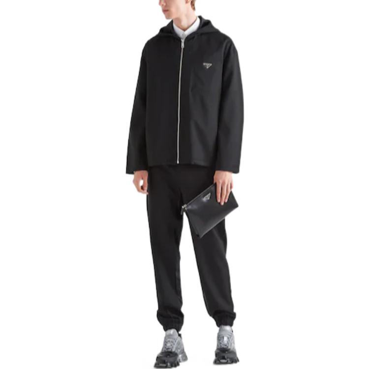 PRADA SS23  Black Solid Color Casual Jogger Pants SPH256-11A6-F0002-S-231 圖 3