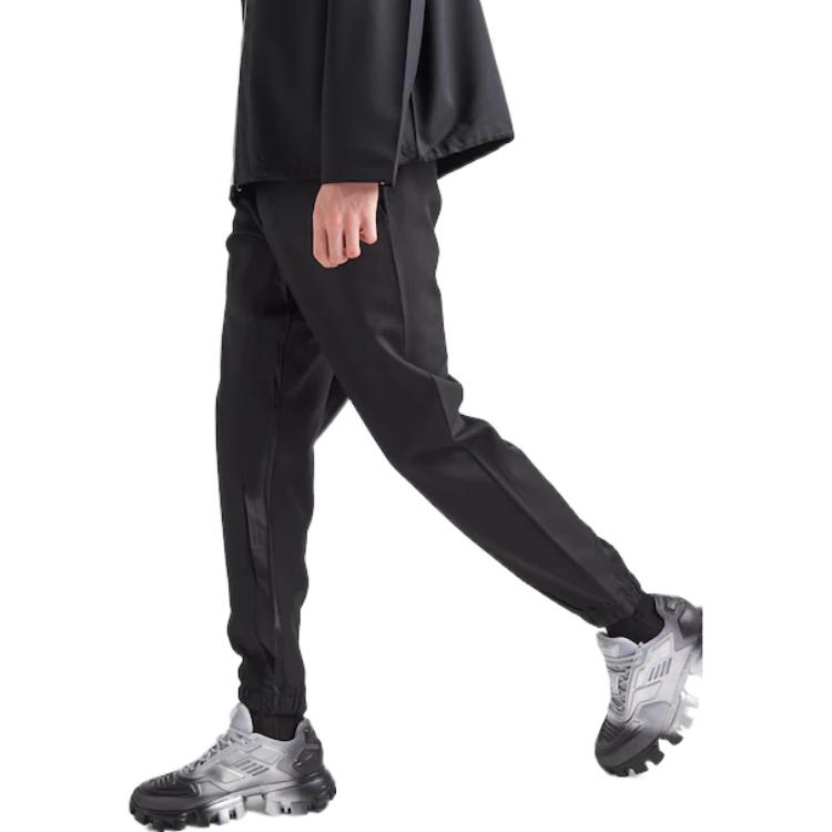 PRADA SS23  Black Solid Color Casual Jogger Pants SPH256-11A6-F0002-S-231 圖 5