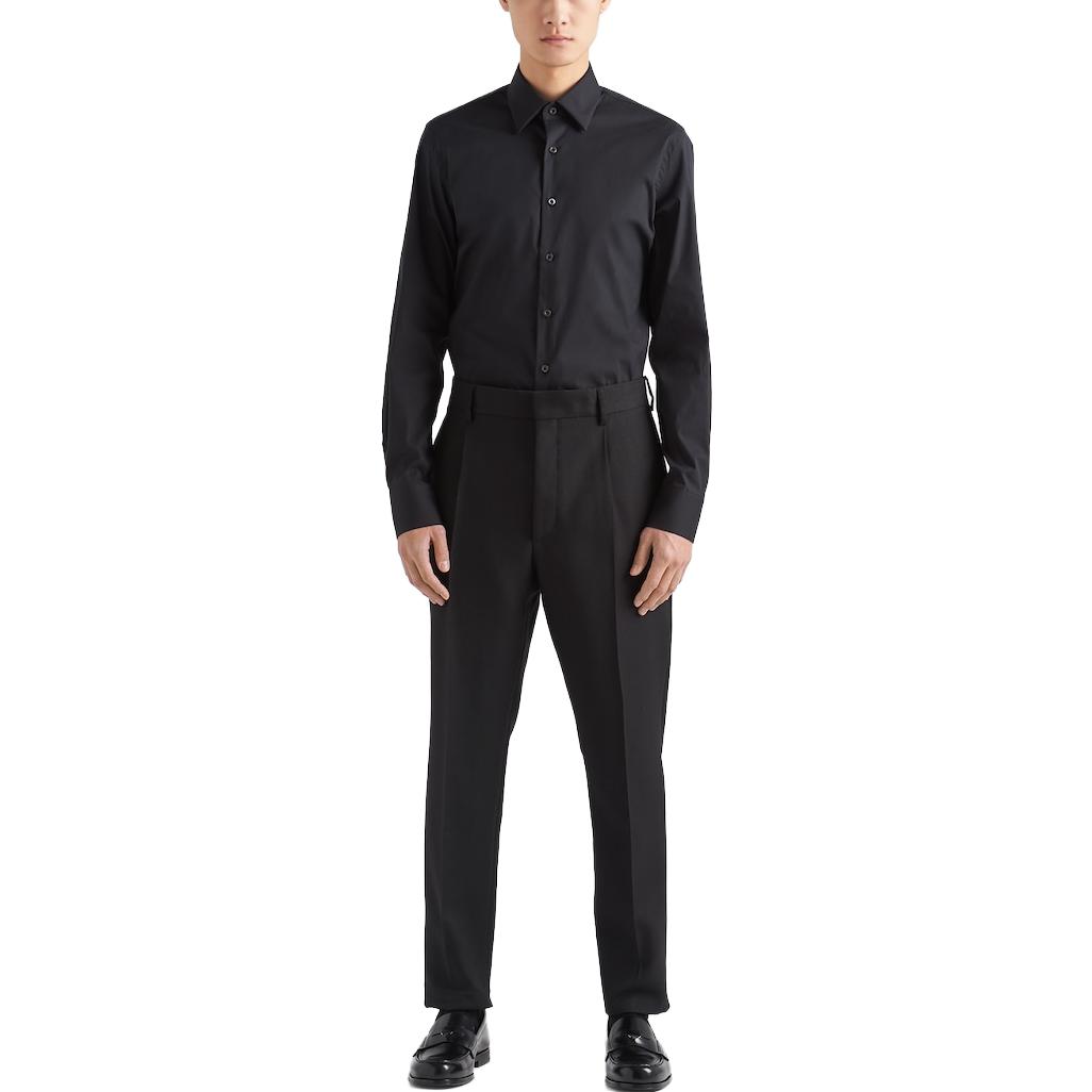 PRADA SS23  Black Solid Color Single-Breasted Sun Protection Shirt. UCM608-10HT-F0002 圖 3