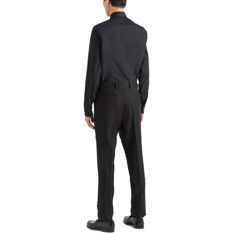 PRADA SS23  Black Solid Color Single-Breasted Sun Protection Shirt. UCM608-10HT-F0002 圖 4