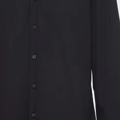 PRADA SS23 Camisa Negra Protección Solar de un Solo Botón. UCM608-10HT-F0002 Details for PRADA SS23 Camisa Negra Protección Solar de un Solo Botón. UCM608-10HT-F0002