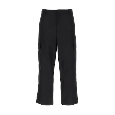 PRADA SS23 Black Straight-Leg Casual Pants with Side Pockets. SPH243-1WQ8-F0002-S-231