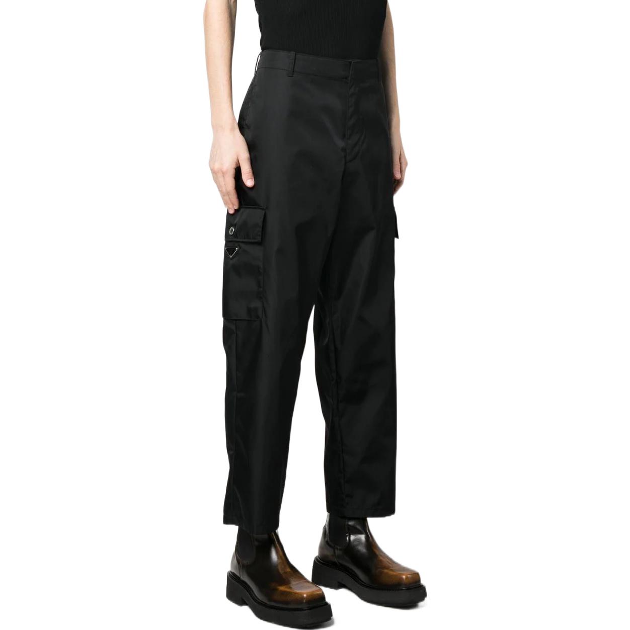 PRADA SS23  Black Straight-Leg Casual Pants with Side Pockets. SPH243-1WQ8-F0002-S-231 圖 5