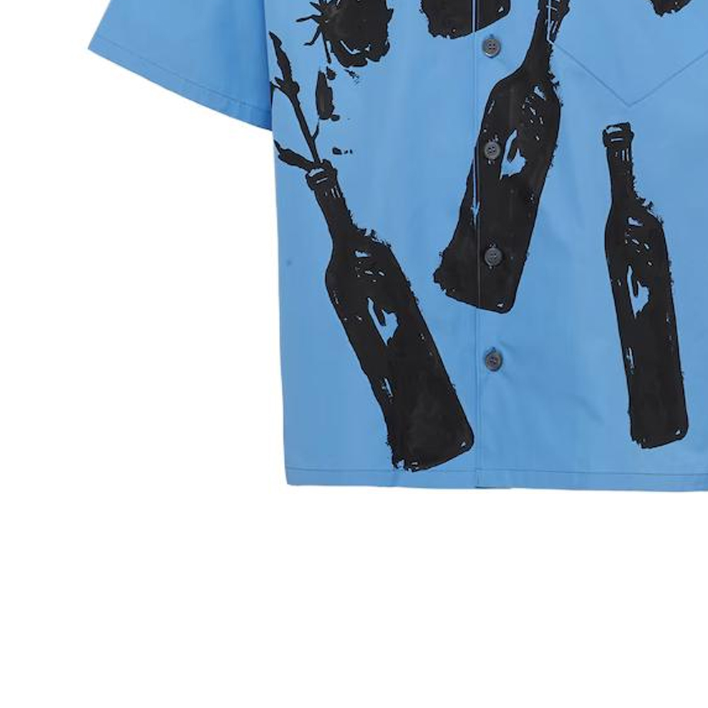 Details for PRADA SS23 藍色墨水花瓶印花防曬襯衫 UCS414-12UE-F0076-S-221