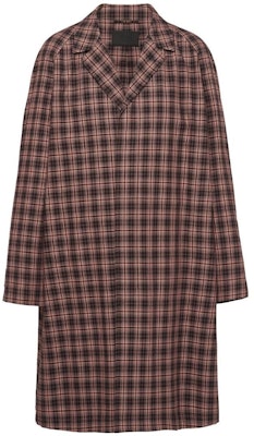 PRADA SS23 Brown Checkered Single-Breasted Mid-Length Trench Coat SGC214-12OE-F0G9F-S-231 Buy PRADA SS23 Brown Checkered Single-Breasted Mid-Length Trench Coat SGC214-12OE-F0G9F-S-231
