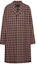 Order PRADA SS23 Brown Checkered Single-Breasted Mid-Length Trench Coat SGC214-12OE-F0G9F-S-231