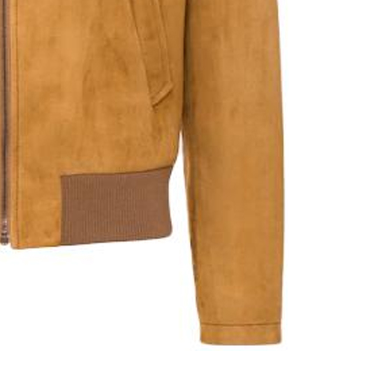 Cheap PRADA SS23 棕色皮革外套帶Logo印花及拉鍊翻領 UPW421-1FEK-F0280