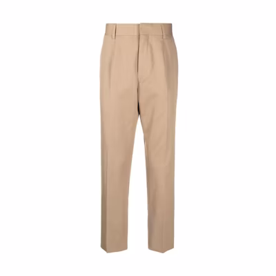 PRADA SS23 Casual Pants with Rear Logo Patch Khaki Color UP0223-1CMO-F0241-S-231
