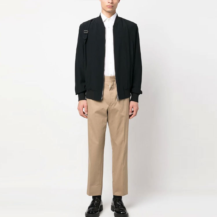 PRADA SS23  Casual Pants with Rear Logo Patch Khaki Color UP0223-1CMO-F0241-S-231 圖 3