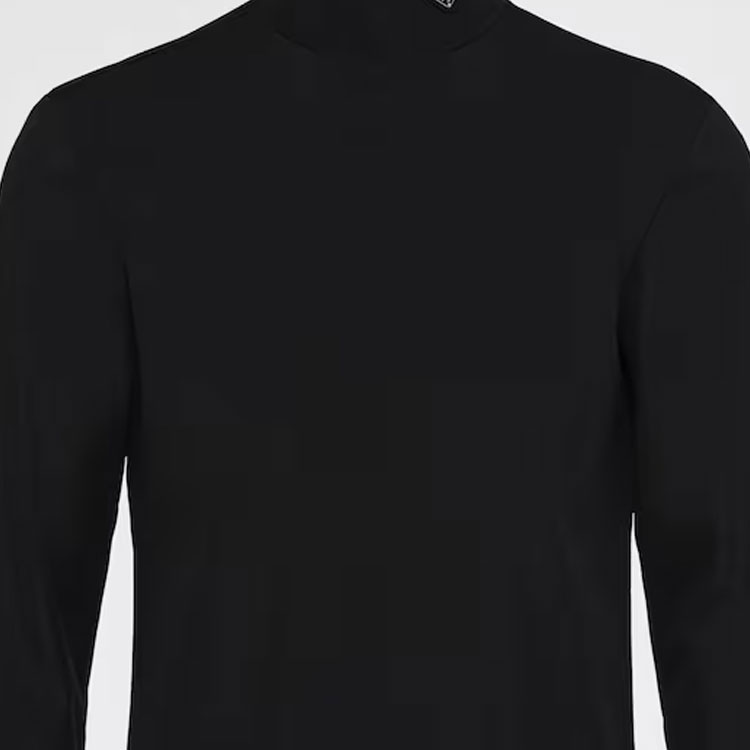 Sizing PRADA SS23 黑色高領長袖 Logo T恤 UJL188-10Q0-F0002-S-222