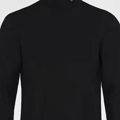 PRADA SS23 黑色高領長袖 Logo T恤 UJL188-10Q0-F0002-S-222 Sizing PRADA SS23 黑色高領長袖 Logo T恤 UJL188-10Q0-F0002-S-222