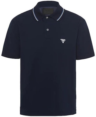 PRADA SS23 标志印花短袖 Polo 衫 海军蓝 UJN798-710-F0008 Order PRADA SS23 标志印花短袖 Polo 衫 海军蓝 UJN798-710-F0008
