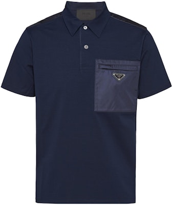 普拉达 SS23 标志短袖POLO衫 海军蓝. UJN703-1YED-F044V-S-211 Buy 普拉达 SS23 标志短袖POLO衫 海军蓝. UJN703-1YED-F044V-S-211