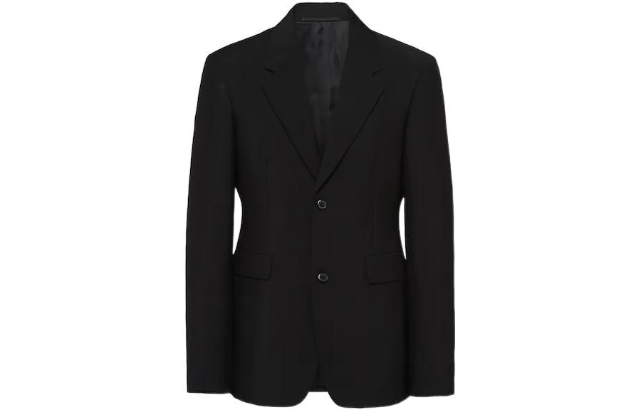 PRADA SS23  Single-Breasted Long Sleeve Blazer Black UGI215-12I1-F0002-S-231