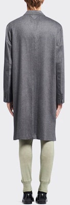 PRADA SS23 Slate Gray Mid-Length Single-Breasted Coat. UC463X-1YEF-F0480-S-211 Shop PRADA SS23 Slate Gray Mid-Length Single-Breasted Coat. UC463X-1YEF-F0480-S-211