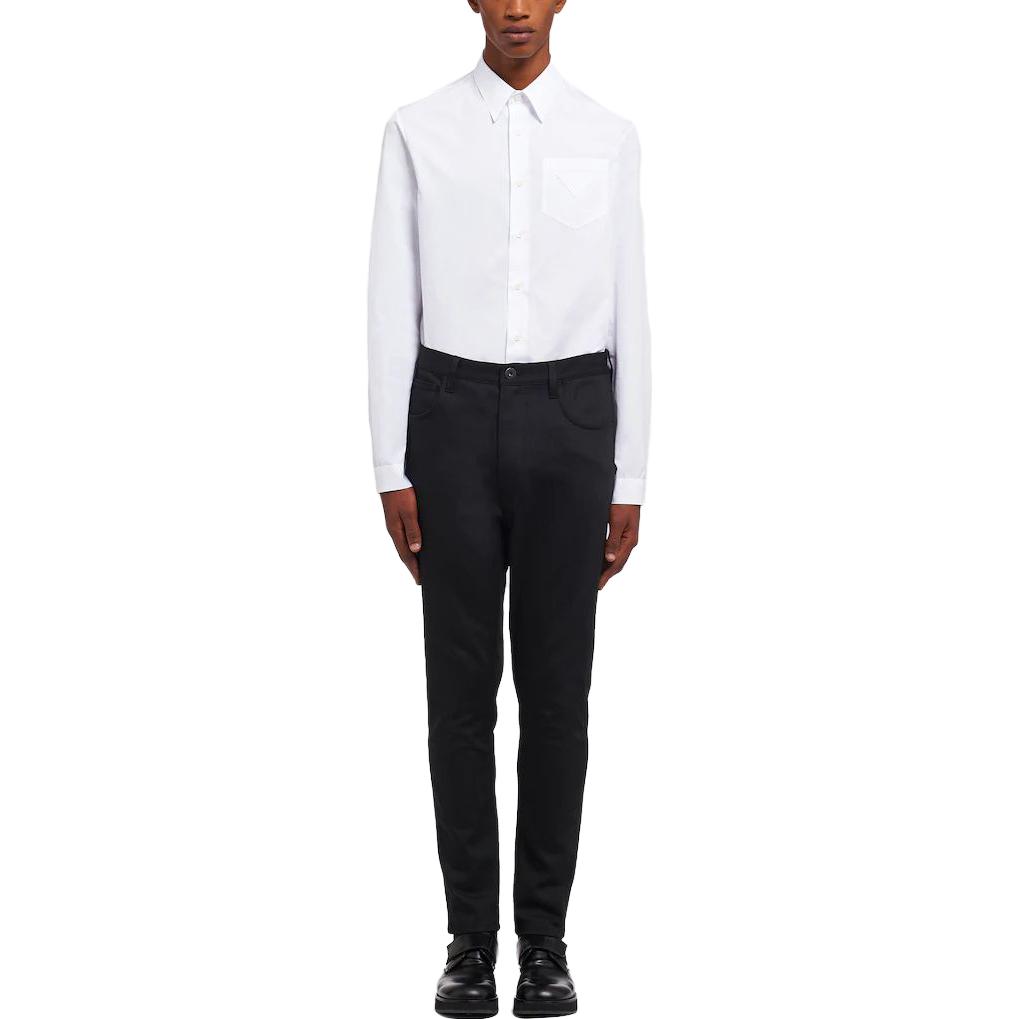 Lookbook PRADA SS23  Slim Fit Low-Waist Solid Pocket Jeans Black GEP332-1W42-F0557-S-211