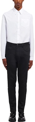 PRADA SS23 Slim Fit Low-Waist Solid Pocket Jeans Black GEP332-1W42-F0557-S-211 Lookbook PRADA SS23 Slim Fit Low-Waist Solid Pocket Jeans Black GEP332-1W42-F0557-S-211