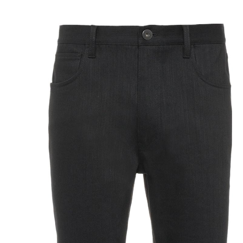 Details for PRADA SS23  Slim Fit Low-Waist Solid Pocket Jeans Black GEP332-1W42-F0557-S-211
