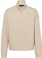 PRADA SS23 Solid Color Cotton Blend Long Sleeve Jacket in Limestone Grey. SGC246-12NS-F0A08-S-231 PRADA SS23 Solid Color Cotton Blend Long Sleeve Jacket in Limestone Grey. SGC246-12NS-F0A08-S-231
