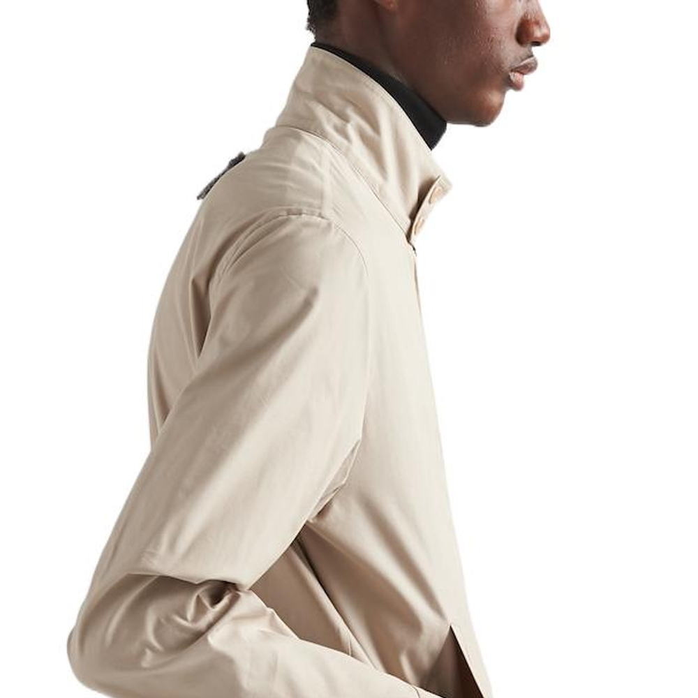 Details for 프라다 SS23 솔리드 컬러 코튼 블렌드 롱슬리브 자켓 라임스톤 그레이. SGC246-12NS-F0A08-S-231