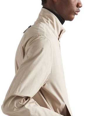 프라다 SS23 솔리드 컬러 코튼 블렌드 롱슬리브 자켓 라임스톤 그레이. SGC246-12NS-F0A08-S-231 Details for 프라다 SS23 솔리드 컬러 코튼 블렌드 롱슬리브 자켓 라임스톤 그레이. SGC246-12NS-F0A08-S-231