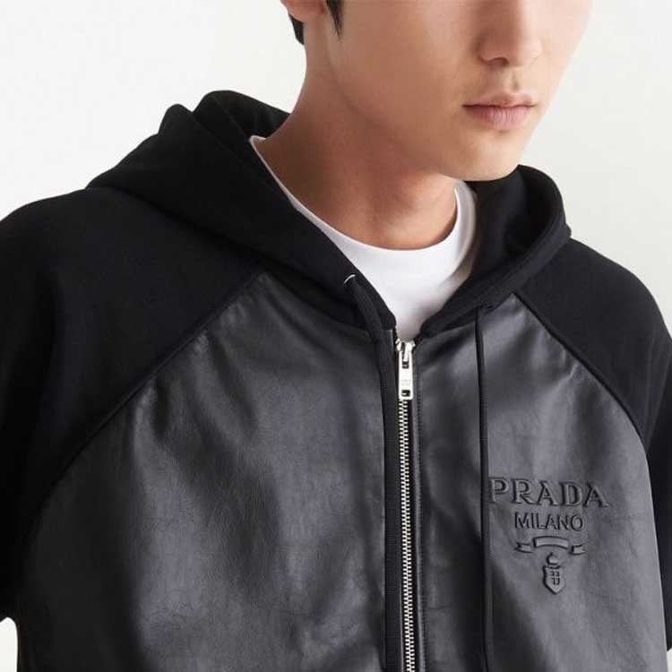 Purchase プラダ SS23 無地フード付きジャケット UJL81A-12K0-F0002-S-231