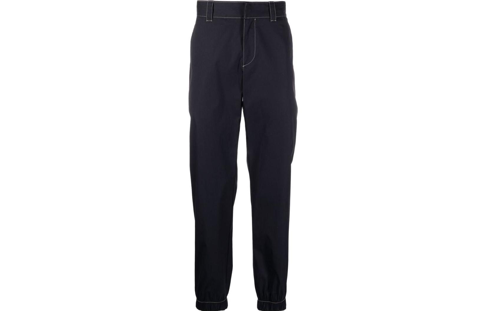 PRADA SS23  Solid Color Knit Jogger Sweatpants Straight Fit. SPH284-12VC-F022E