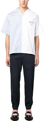 プラダ SS23 ソリッドカラー ニットジョガー スウェットパンツ ストレートフィット SPH284-12VC-F022E Lookbook プラダ SS23 ソリッドカラー ニットジョガー スウェットパンツ ストレートフィット SPH284-12VC-F022E